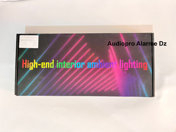 Kit LED Ambiance Voiture 6 Pièces  RVB 64 Couleurs Double Zone12V